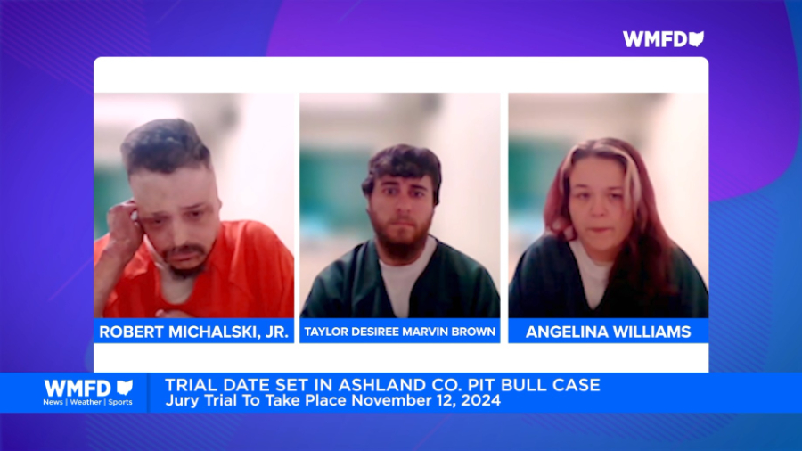 Trial Date Set For Three Suspects in Ashland County Pit Bull Case